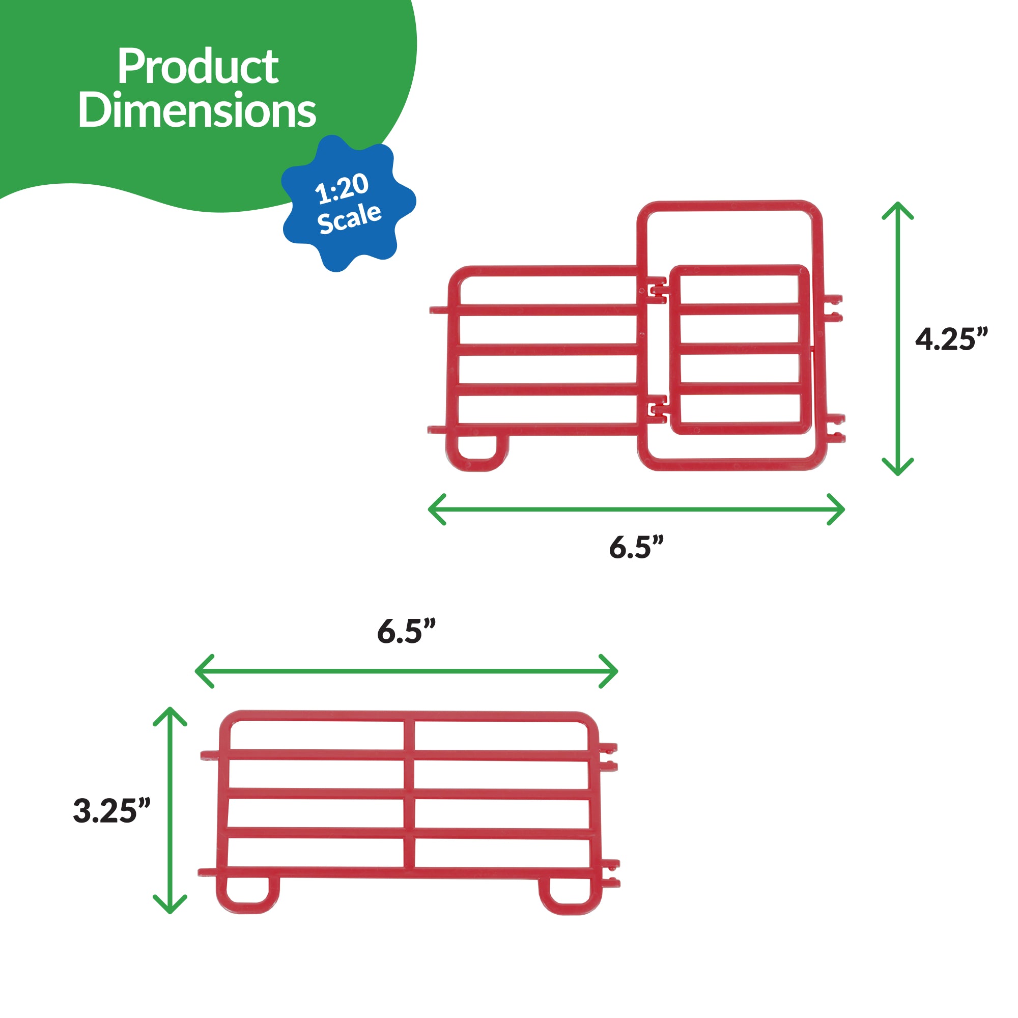 Four Sixes Ranch 7-Piece Corral Fencing
