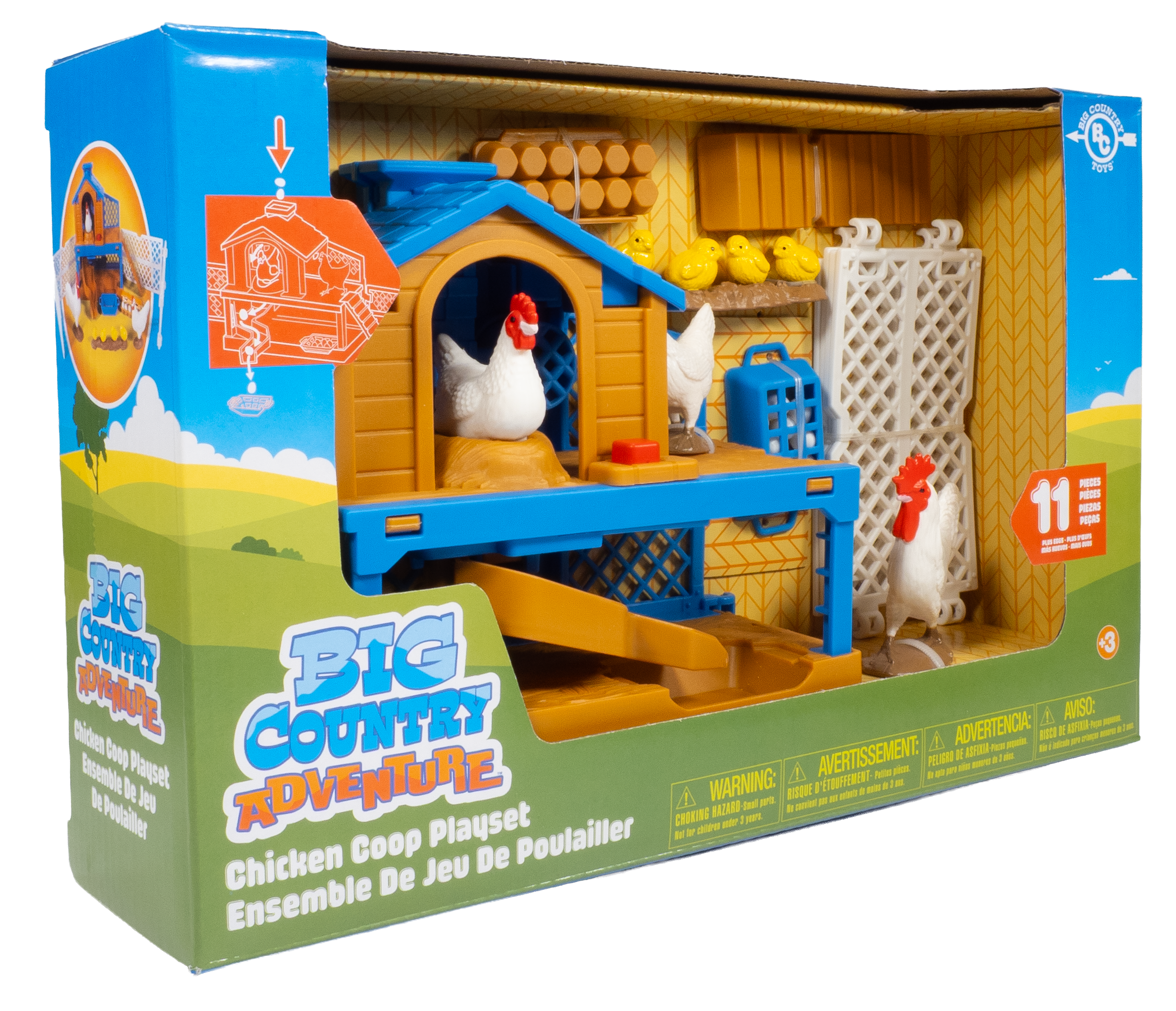 Big Country Adventure 11-Piece Chicken Coop Playset
