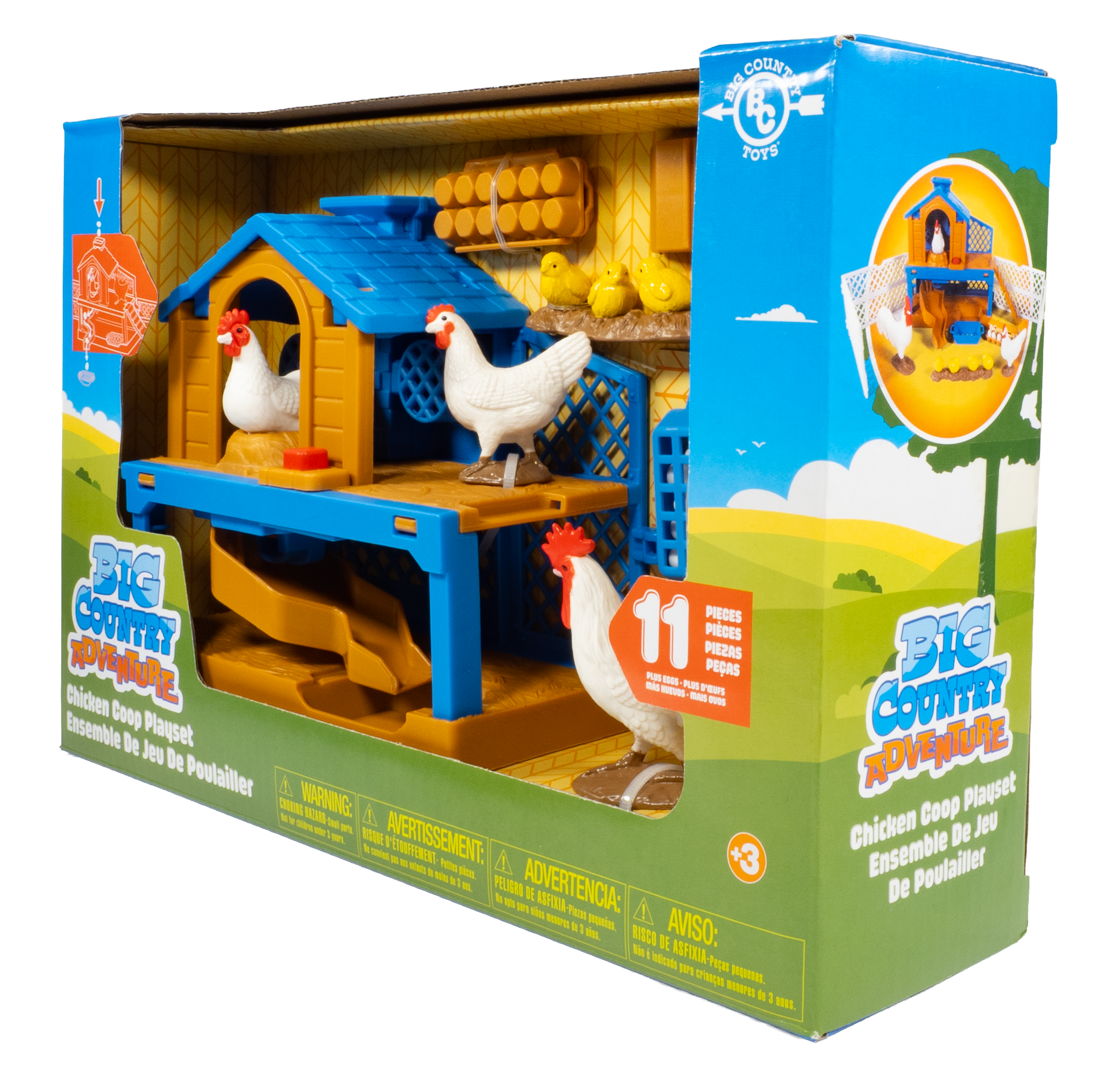 Big Country Adventure 11-Piece Chicken Coop Playset