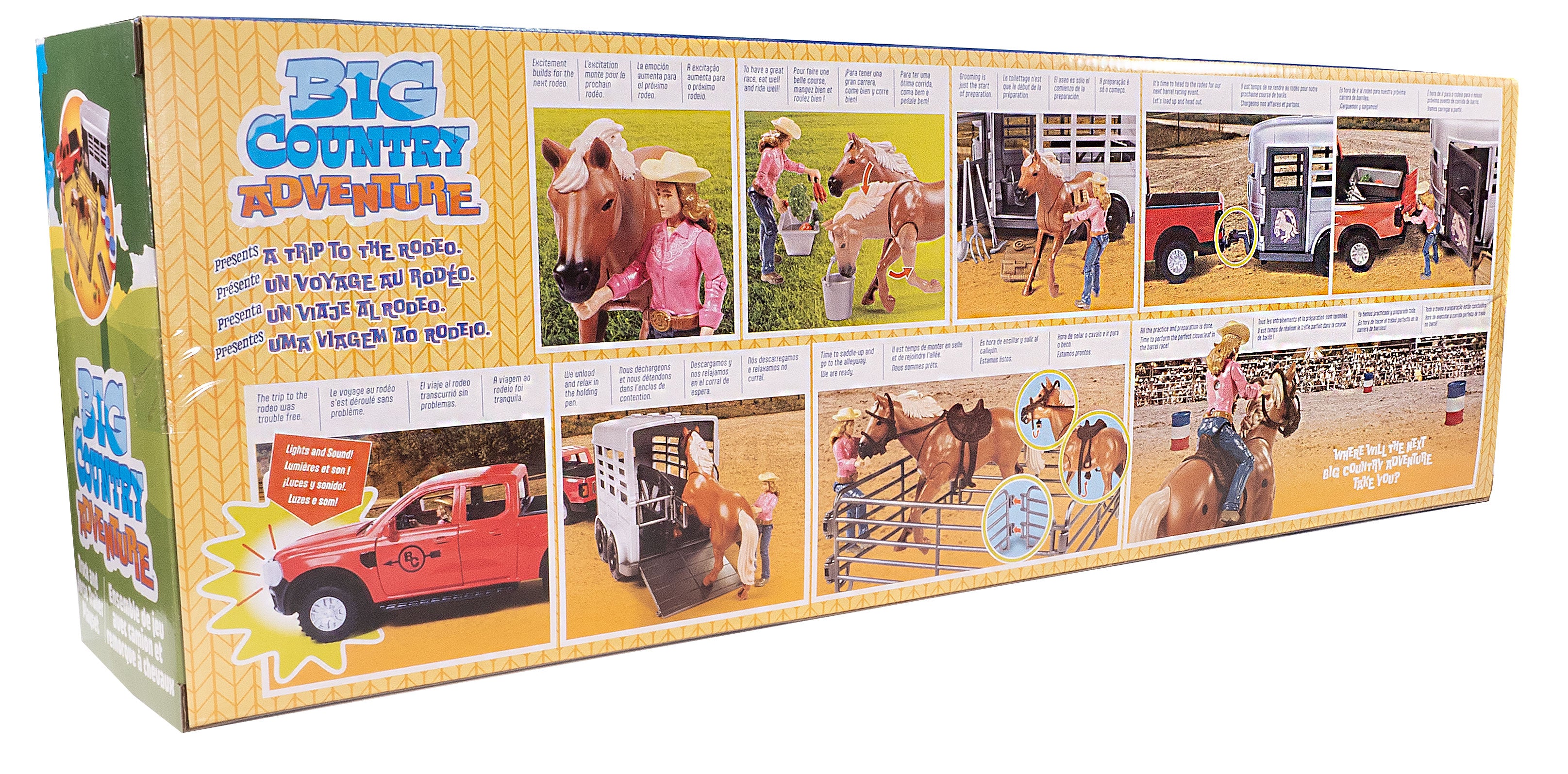 Big Country Adventure 24-Piece Truck & Horse Trailer Playset