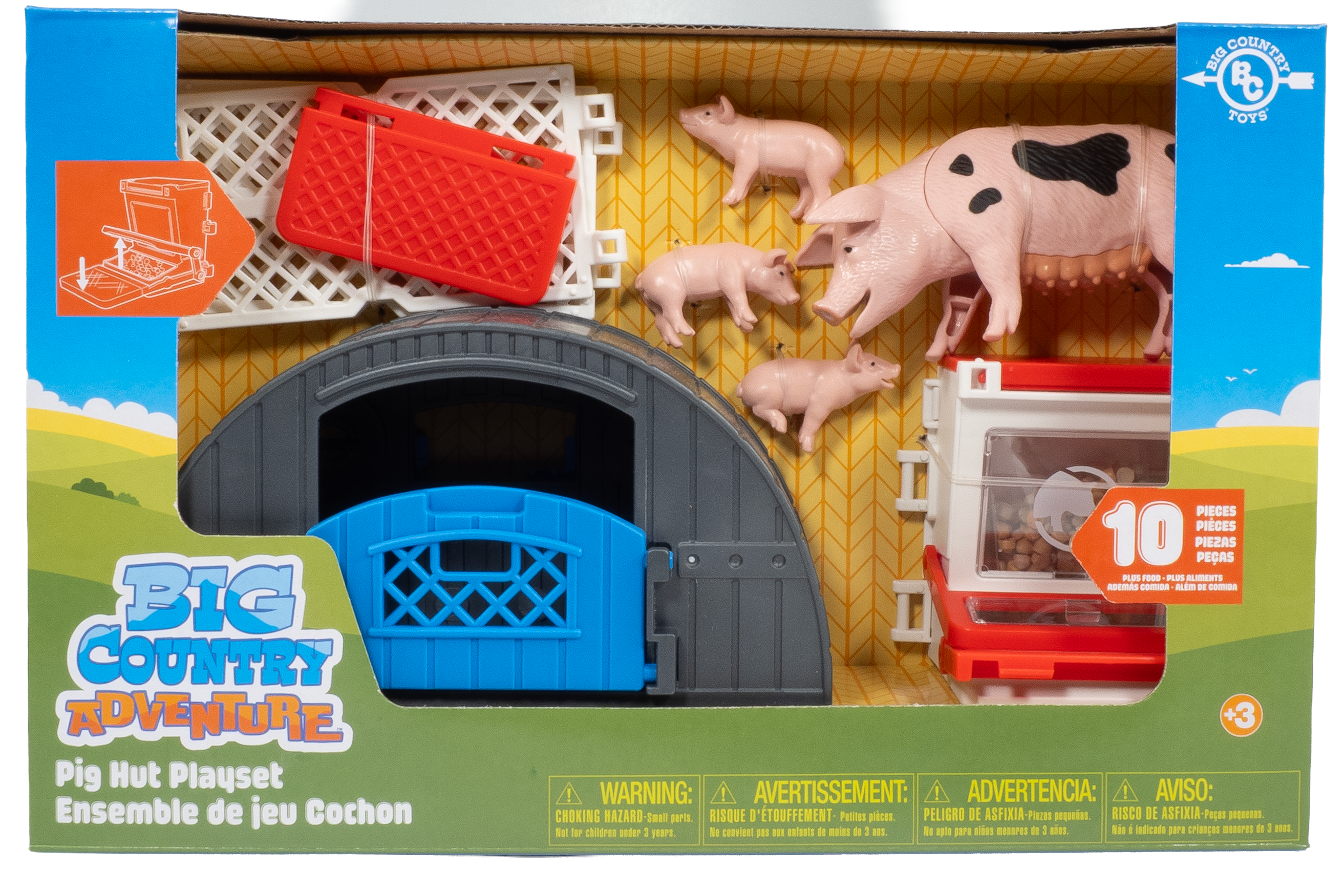 Big Country Adventure 10-Piece Pig Hut Playset