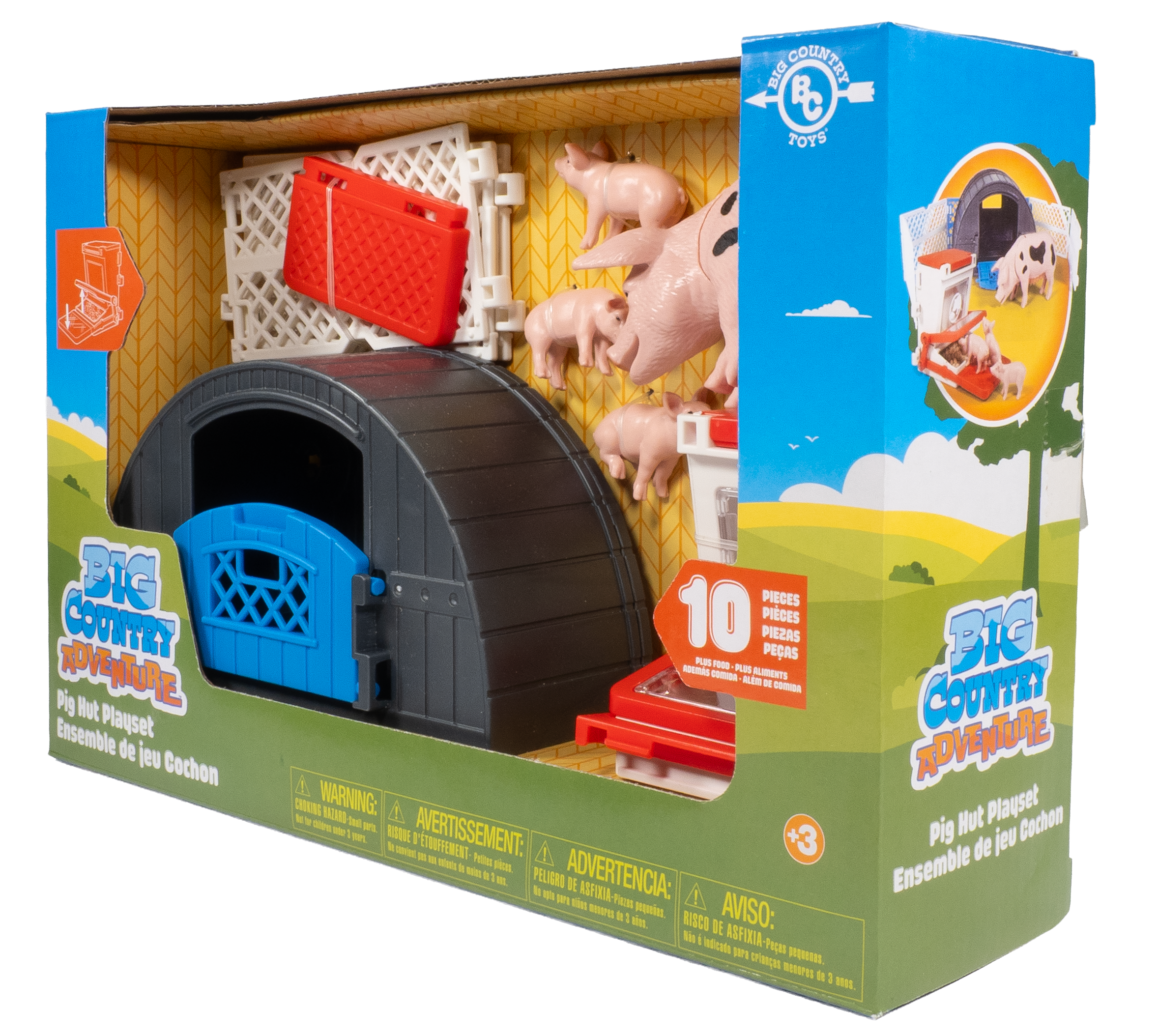 Big Country Adventure 10-Piece Pig Hut Playset