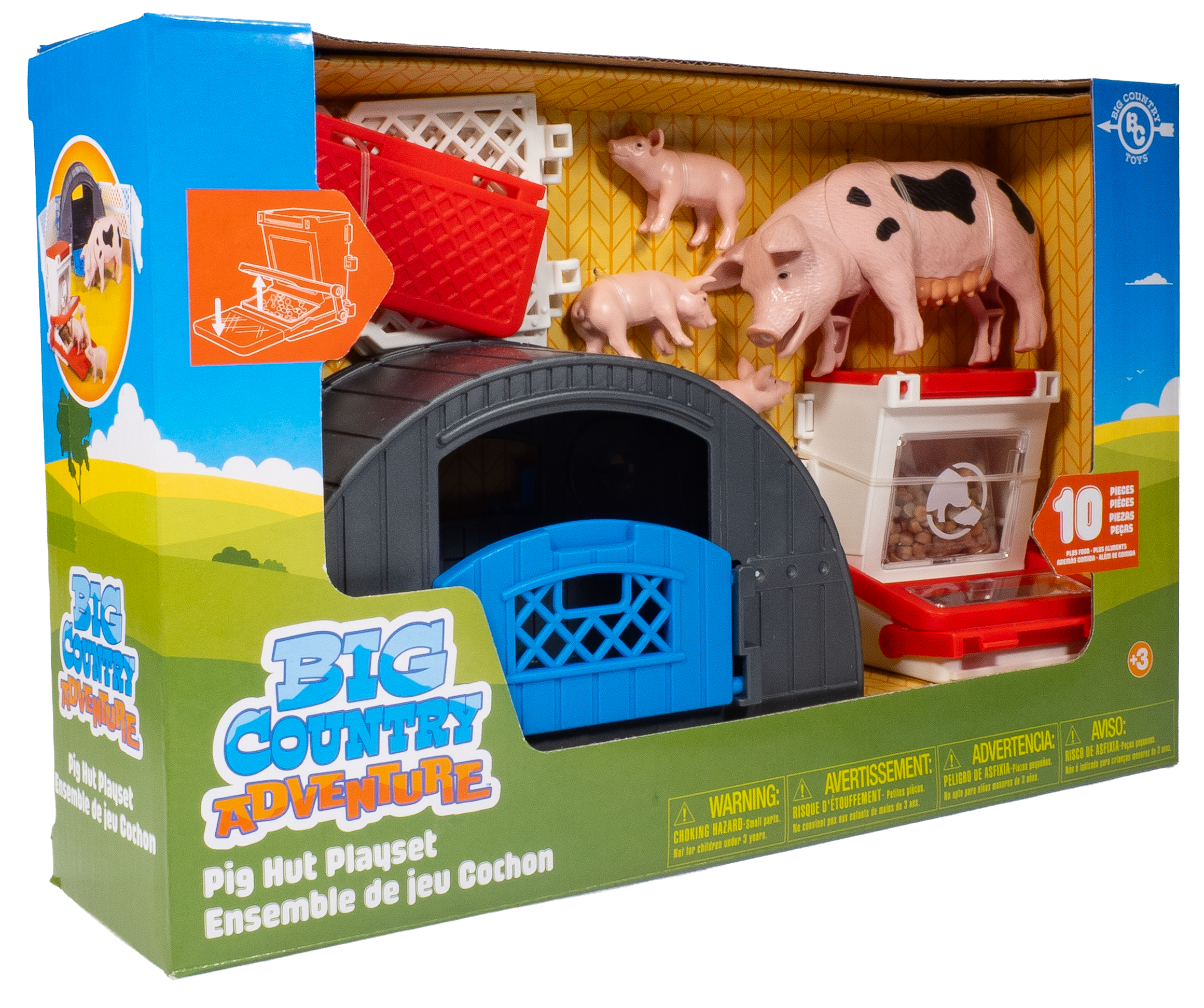 Big Country Adventure 10-Piece Pig Hut Playset