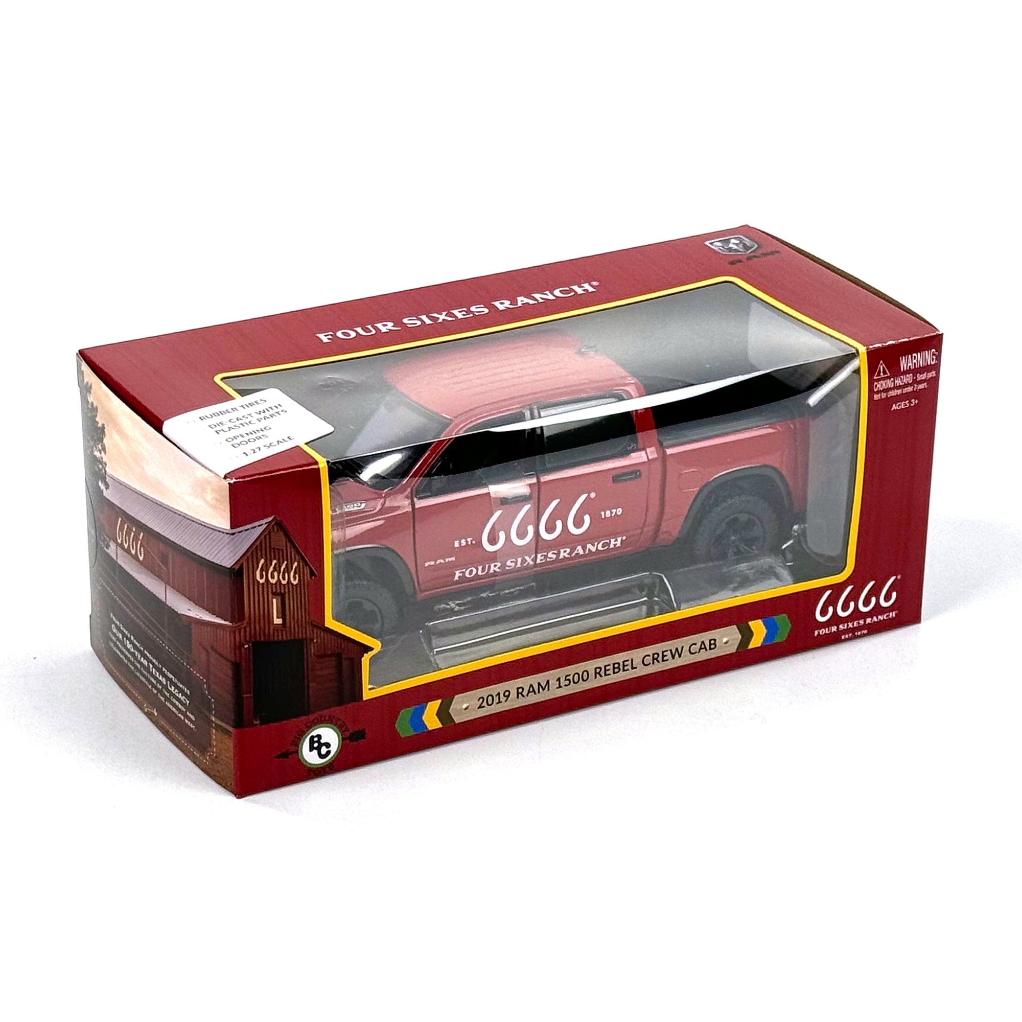 1:27 Scale Die-Cast – Four Sixes Ranch 2019 Ram 1500 Rebel