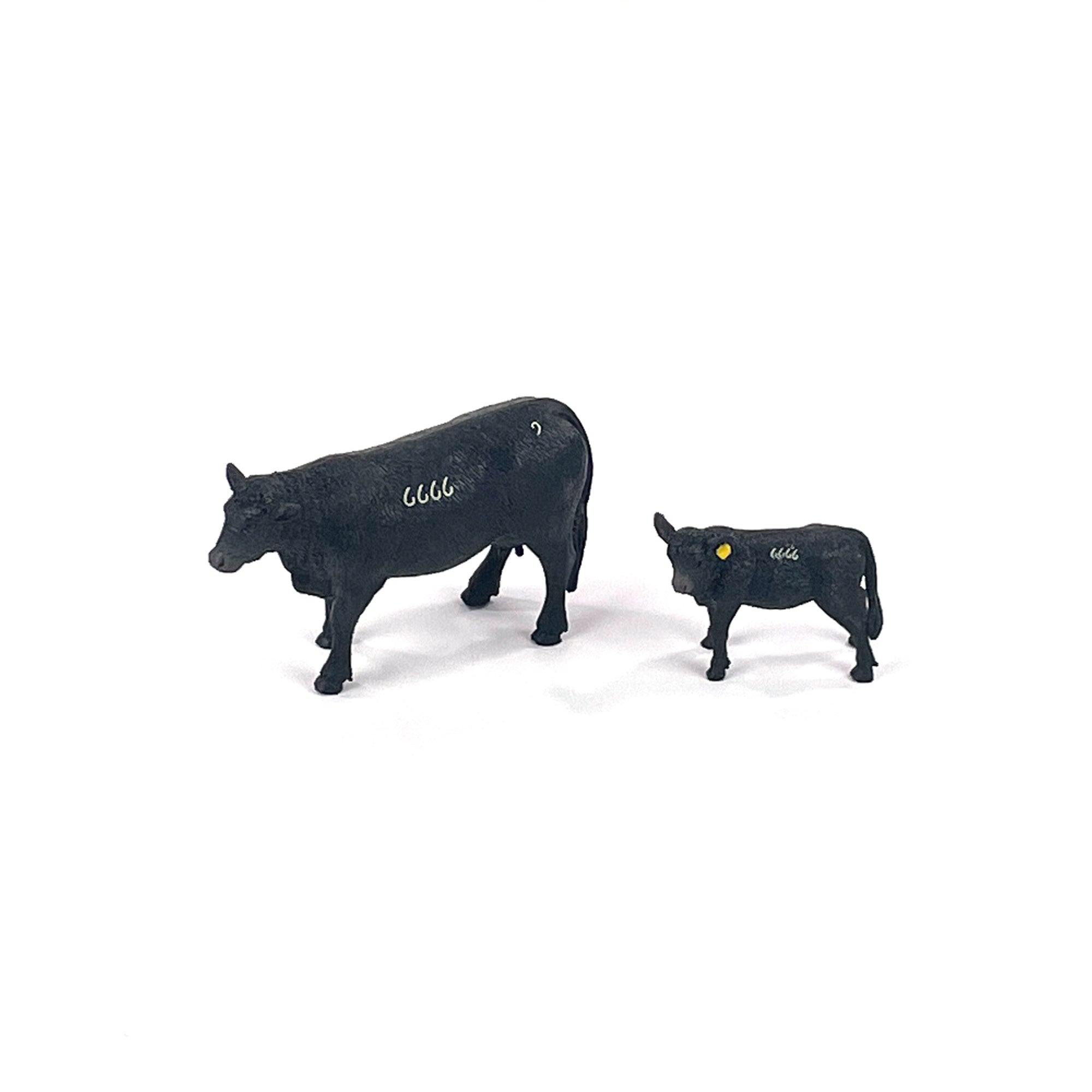 Four Sixes Ranch Black Angus Ranch Set | bigcountrytoys.com