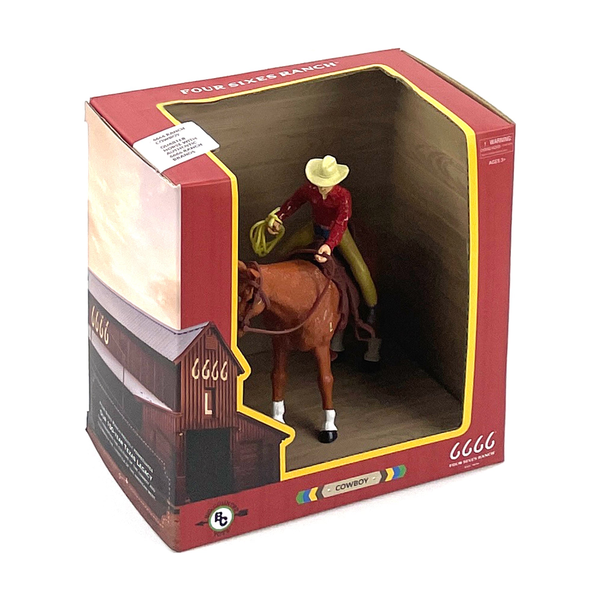 Four Sixes Ranch Cowboy & Quarter Horse | bigcountrytoys.com